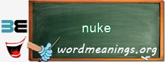 WordMeaning blackboard for nuke